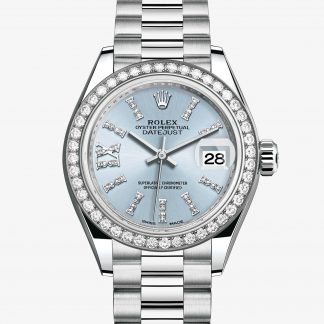 falso Rolex Lady-Datejust Blu ghiaccio con diamanti M279136RBR-0001