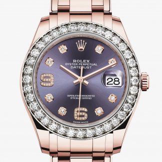 falso Rolex Pearlmaster Aubergine con diamanti M86285-0004