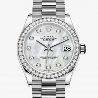 saldi Rolex Datejust Madreperla bianca con diamanti M278289RBR-0005